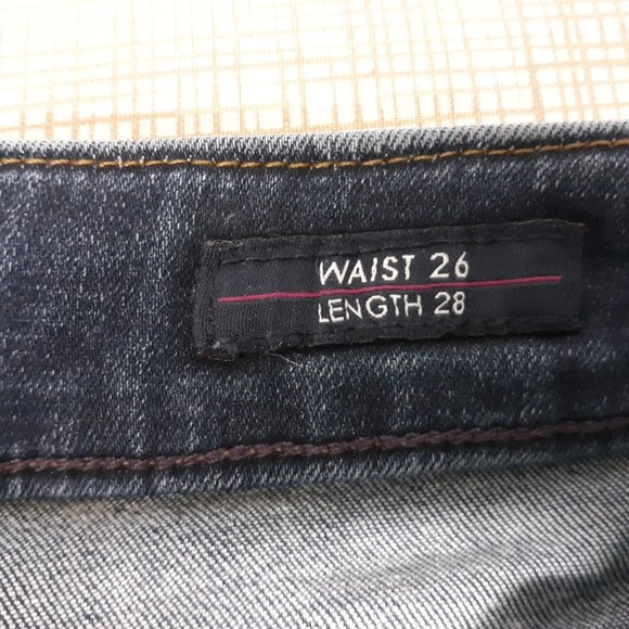 VIGOSS Women's The Jagger Skinny Jeans Size W26 L28 Distressed Medium Wash Blue - Picture 12 of 16